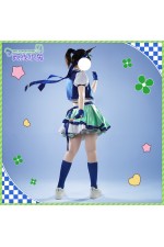2XXT Cosplay Uma Musume Pretty Derby Matikanetannhauser Blue Turbulence Cheerleading Uniform Cosplay Costume